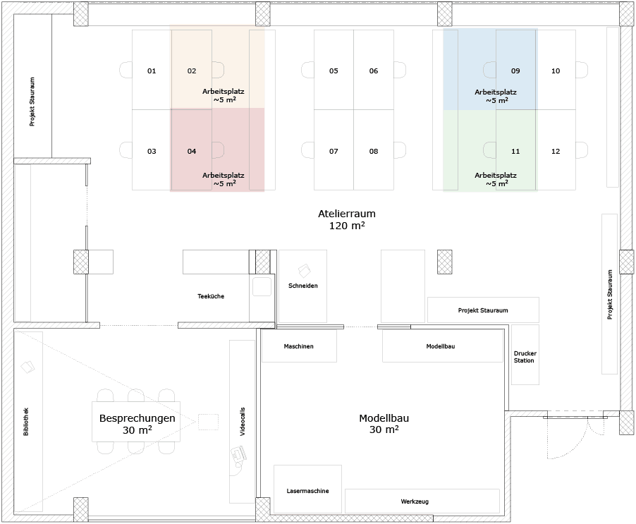 Ansicht Atelier